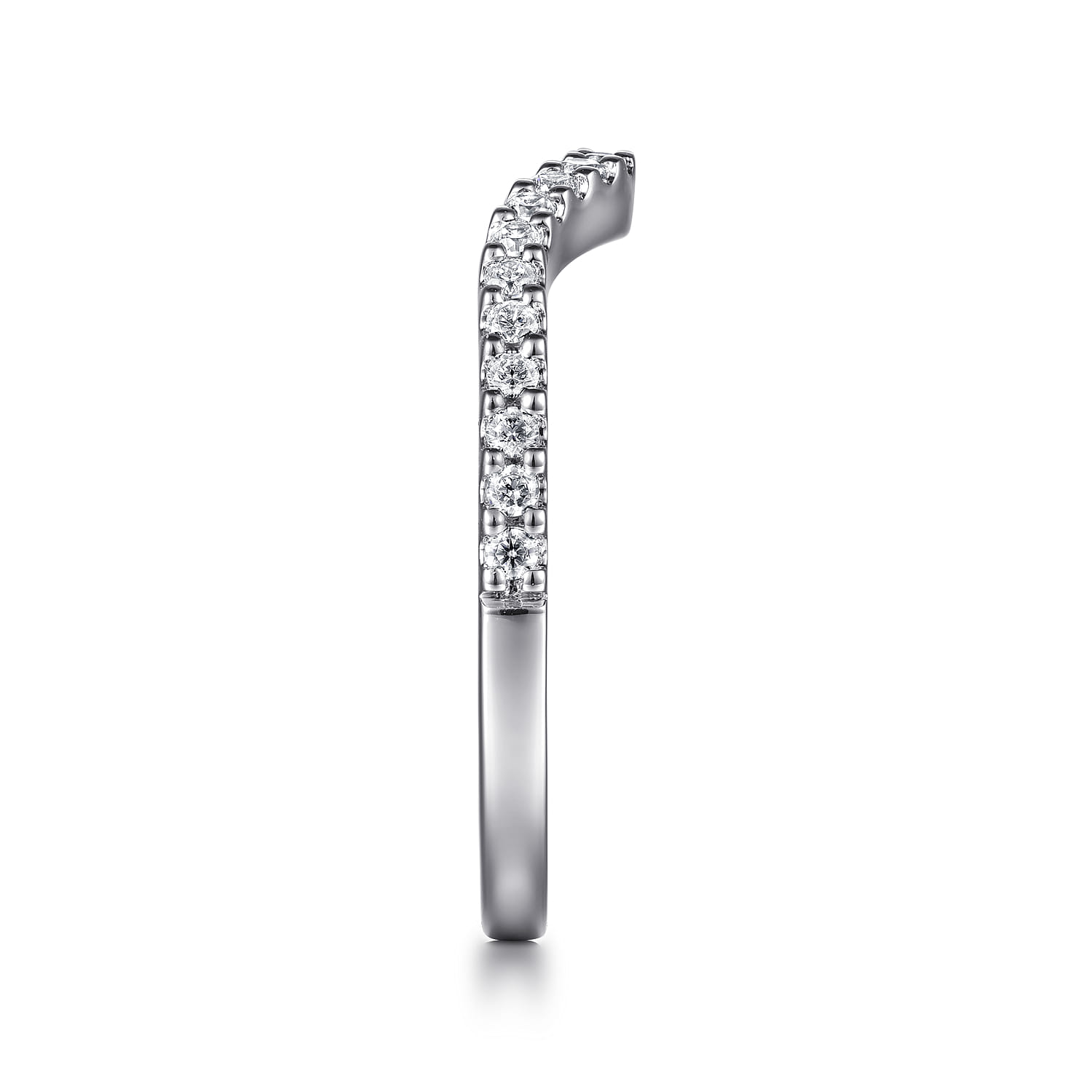 14K White Gold Matching Wedding Band - 0.23 ct - Shot 5