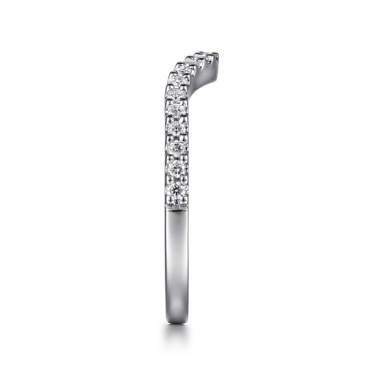 14K White Gold Matching Wedding Band - 0.23 ct - Shot 5
