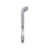 14K White Gold Matching Wedding Band - 0.23 ct