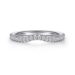 14K White Gold Matching Wedding Band