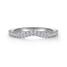 14K White Gold Matching Wedding Band - 0.23 ct