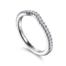 14K White Gold Matching Wedding Band - 0.23 ct