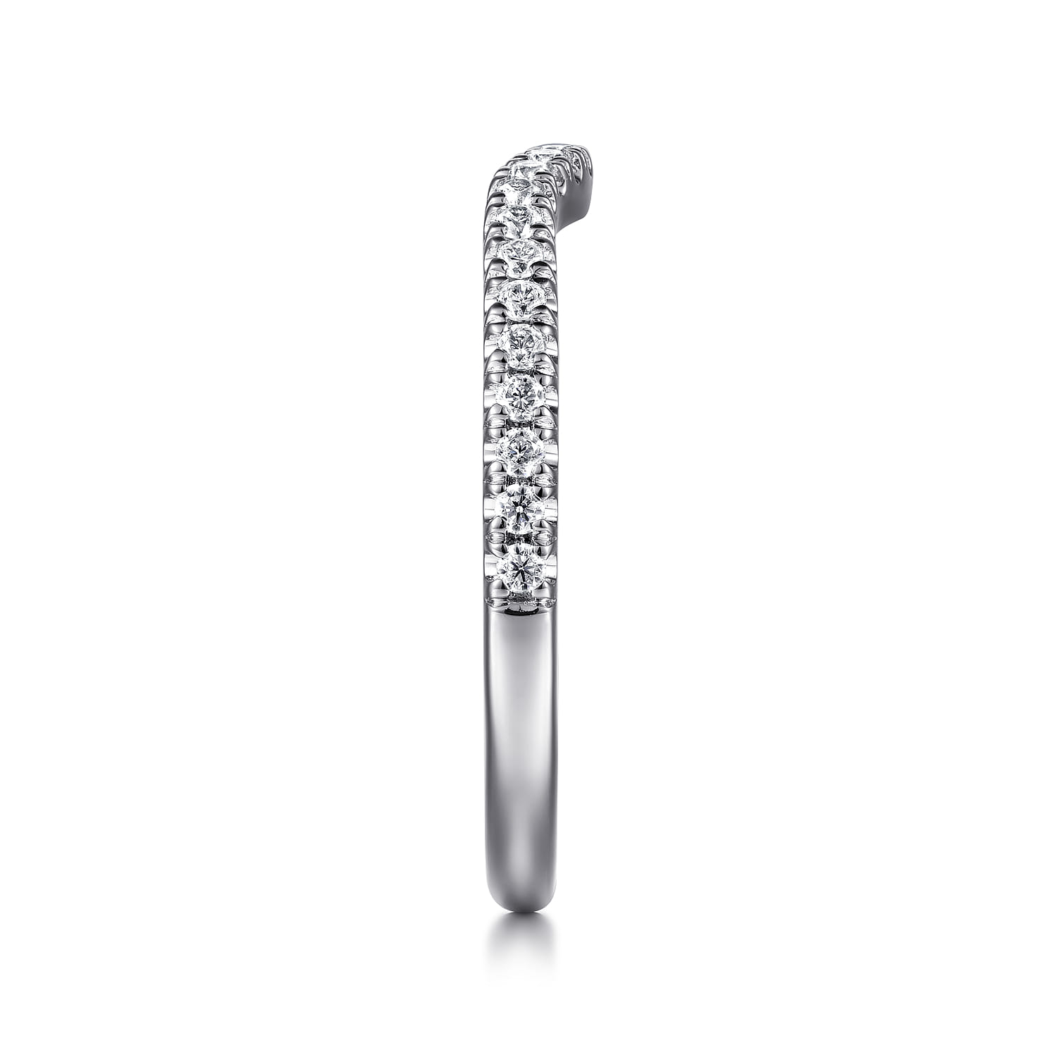 14K White Gold Matching Wedding Band - 0.23 ct - Shot 5