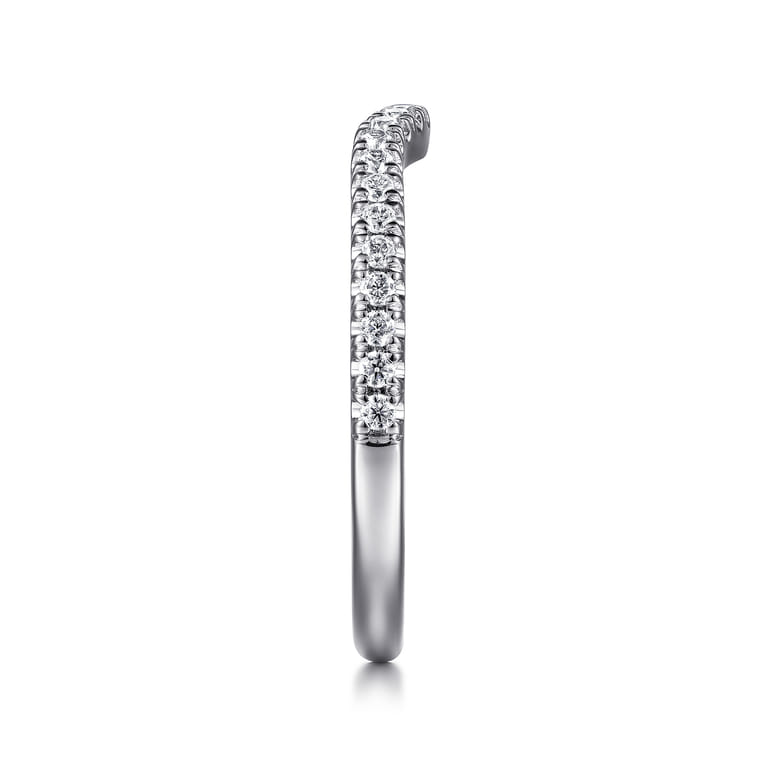 14K White Gold Matching Wedding Band - 0.23 ct - Shot 5