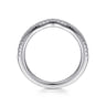 14K White Gold Matching Wedding Band - 0.15 ct
