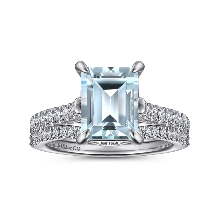 14K White Gold Matching Wedding Band - 0.15 ct - Shot 4