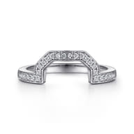 14K White Gold Matching Wedding Band