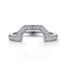 14K White Gold Matching Wedding Band - 0.13 ct