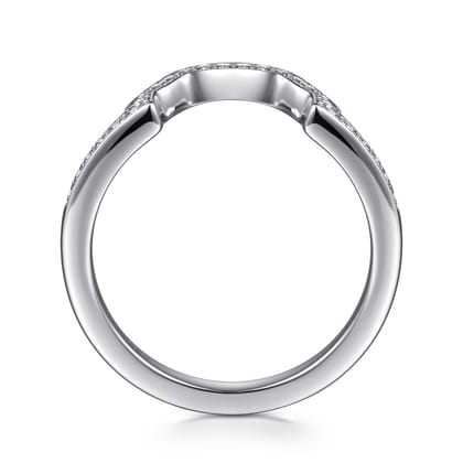 14K White Gold Matching Wedding Band
