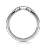 14K White Gold Matching Wedding Band - 0.13 ct