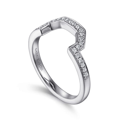 14K White Gold Matching Wedding Band