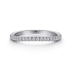 14K White Gold Matching Wedding Band