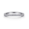 14K White Gold Matching Wedding Band - 0.22 ct