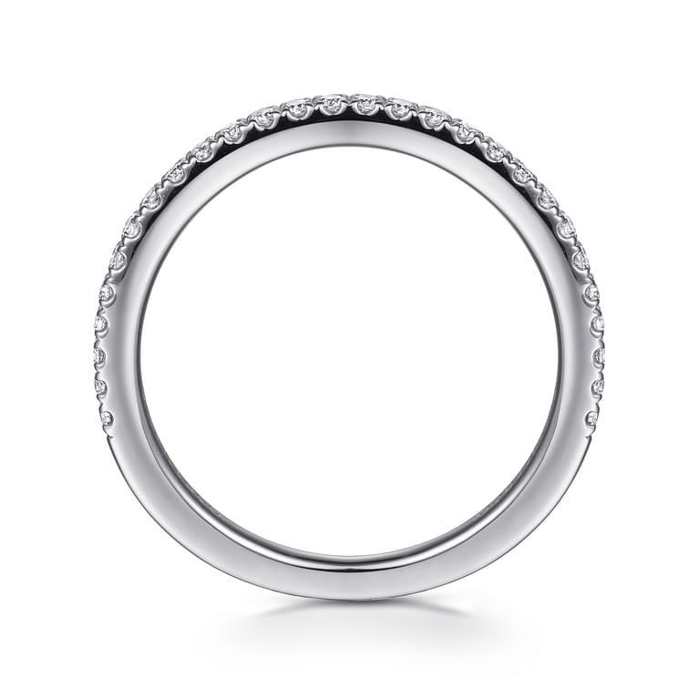 14K White Gold Matching Wedding Band - 0.22 ct - Shot 2