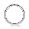 14K White Gold Matching Wedding Band - 0.22 ct
