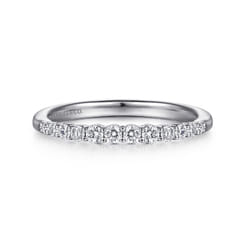 14K White Gold Matching Wedding Band