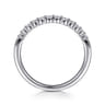 14K White Gold Matching Wedding Band - 0.25 ct