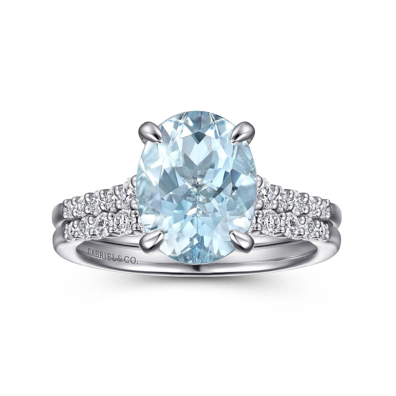 14K White Gold Matching Wedding Band - 0.25 ct - Shot 4