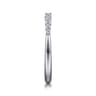 14K White Gold Matching Wedding Band - 0.25 ct