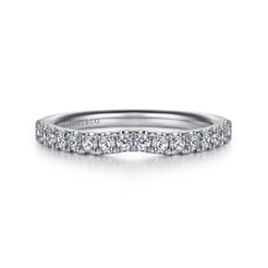 14K White Gold Matching Wedding Band