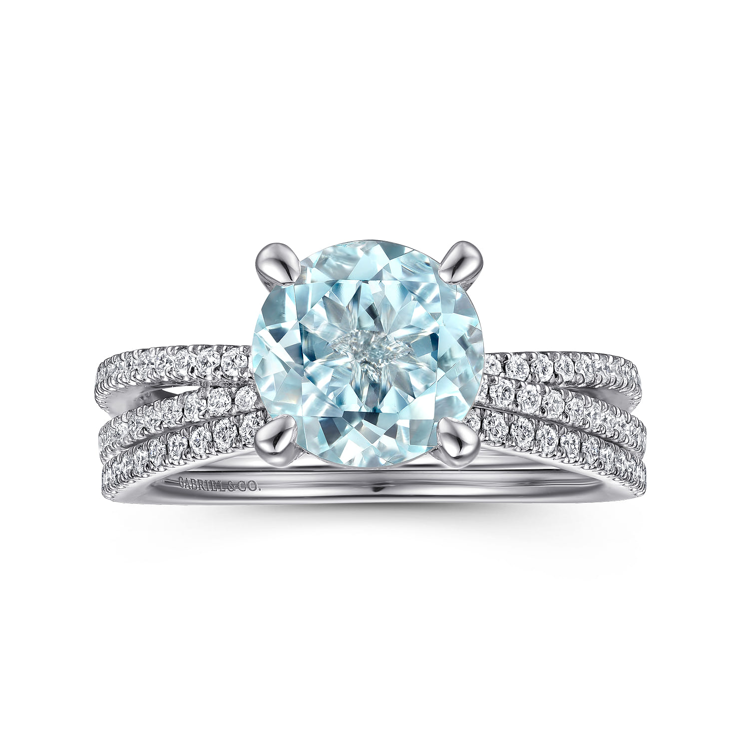 14K White Gold Matching Wedding Band - 0.19 ct - Shot 4