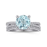 14K White Gold Matching Wedding Band - 0.19 ct