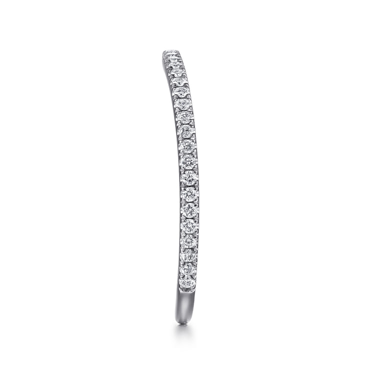 14K White Gold Matching Wedding Band - 0.19 ct - Shot 5