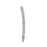 14K White Gold Matching Wedding Band - 0.19 ct