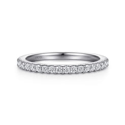 14K White Gold Matching Wedding Band