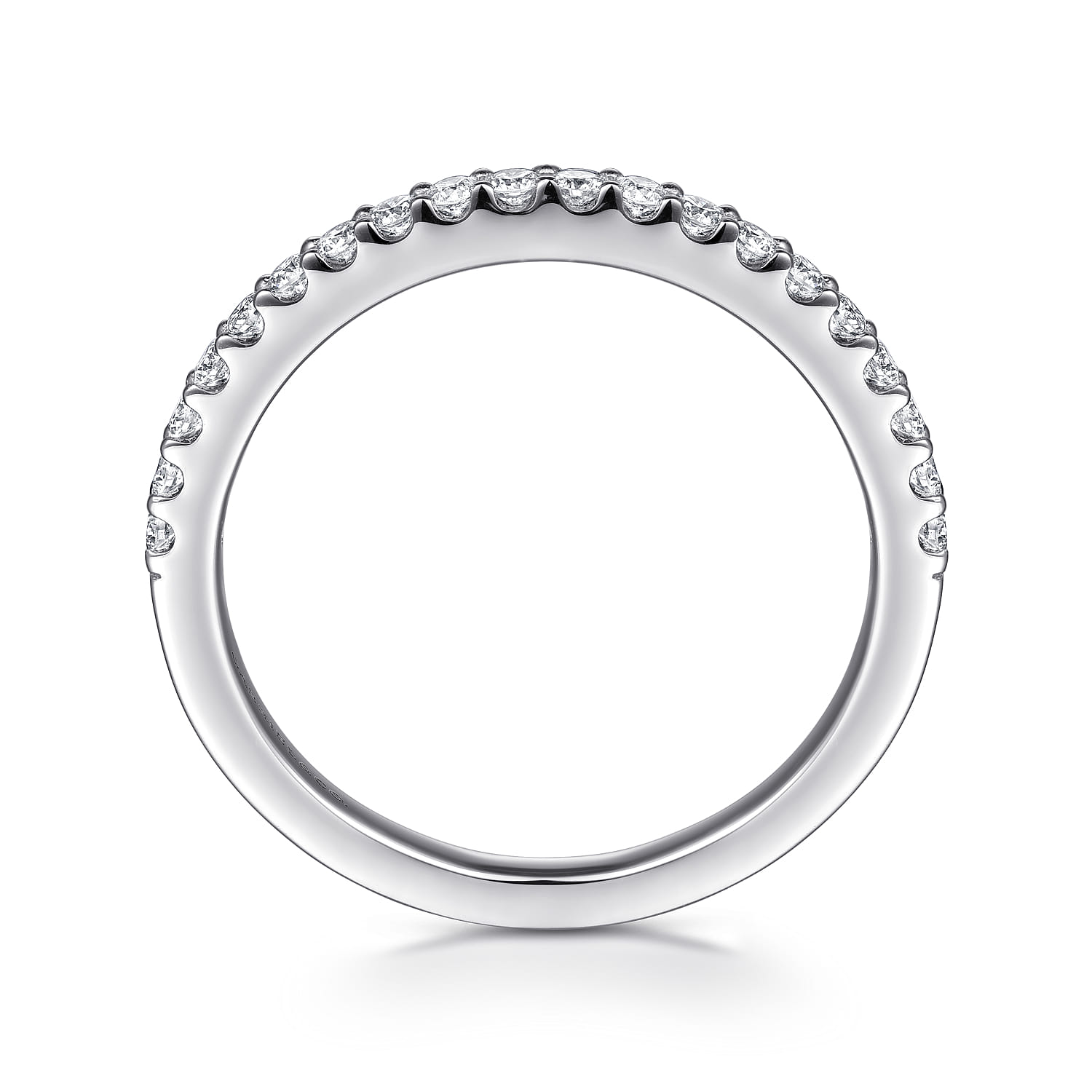 14K White Gold Matching Wedding Band - 0.26 ct - Shot 2