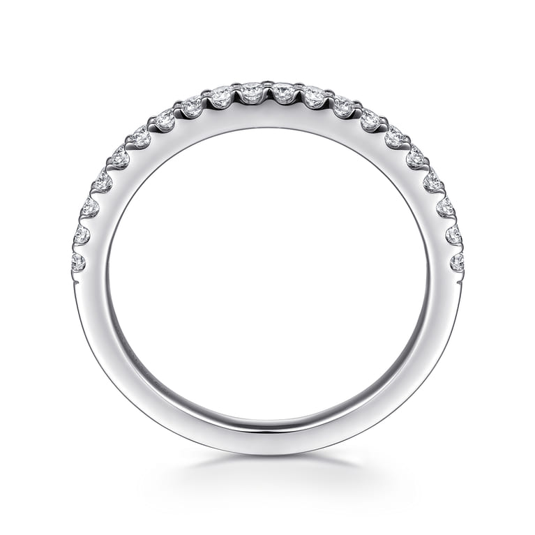 14K White Gold Matching Wedding Band - 0.26 ct - Shot 2