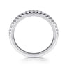 14K White Gold Matching Wedding Band - 0.26 ct