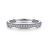 14K White Gold Matching Wedding Band - 0.28 ct