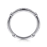 14K White Gold Matching Wedding Band - 0.28 ct