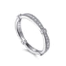 14K White Gold Matching Wedding Band - 0.28 ct