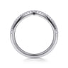 14K White Gold Matching Wedding Band - 0.17 ct
