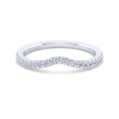 14K White Gold Matching Wedding Band