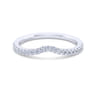 14K White Gold Matching Wedding Band - 0.21 ct