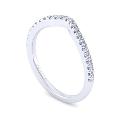 14K White Gold Matching Wedding Band