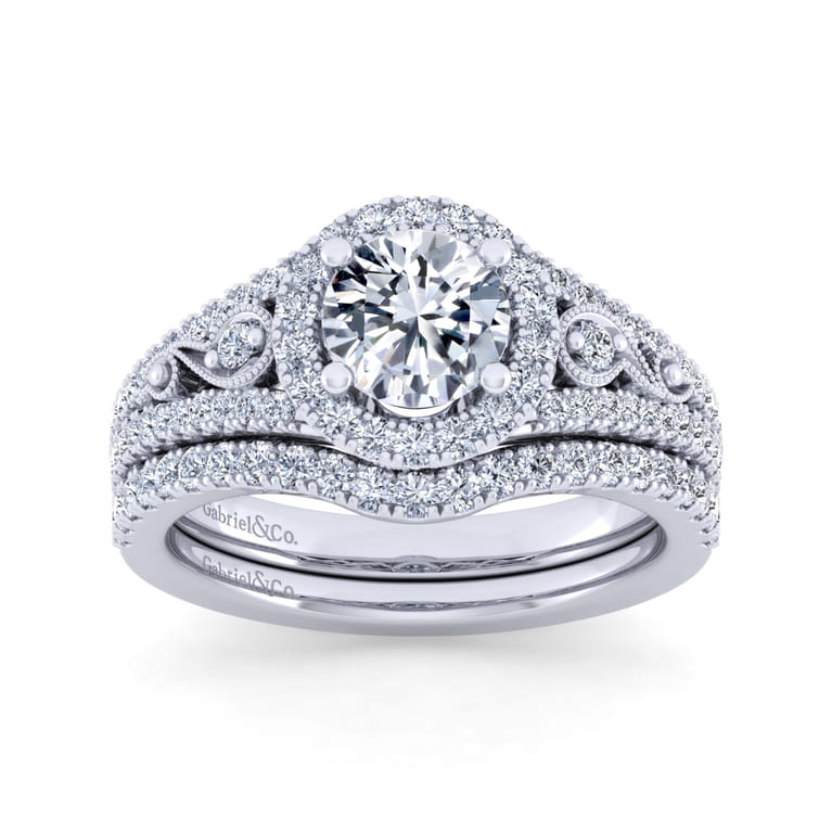 14K White Gold Matching Wedding Band - 0.21 ct - Shot 4