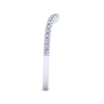 14K White Gold Matching Wedding Band