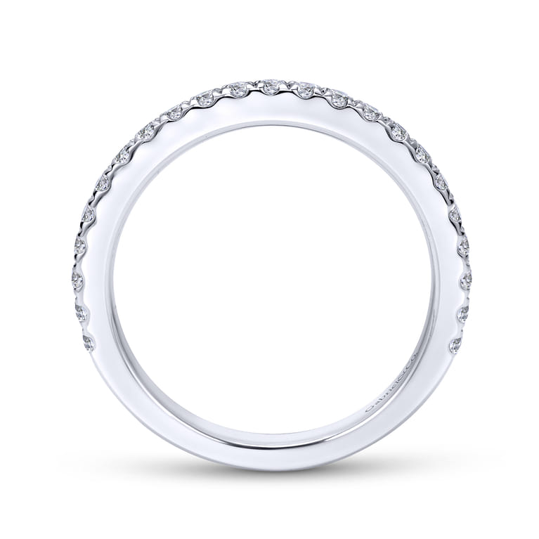 14K White Gold  Matching Wedding Band - 0.38 ct - Shot 2