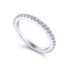 14K White Gold  Matching Wedding Band - 0.38 ct