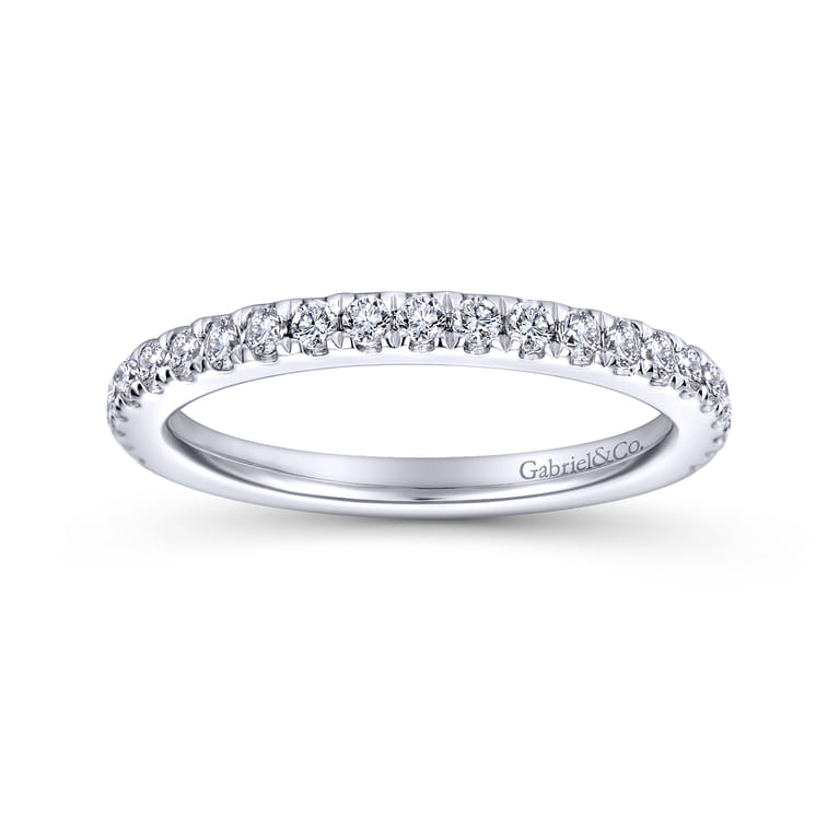 14K White Gold  Matching Wedding Band - 0.38 ct - Shot 5