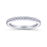 14K White Gold  Matching Wedding Band - 0.38 ct