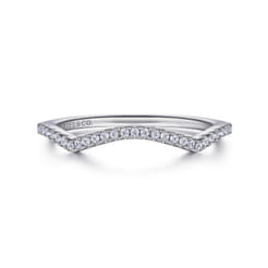 14K White Gold Matching Wedding Band