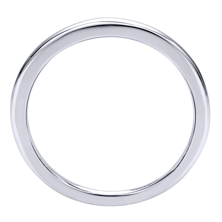 14K White Gold Matching Wedding Band - Shot 2