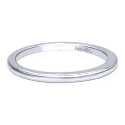 14K White Gold Matching Wedding Band