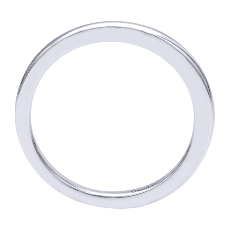 14K White Gold Matching Wedding Band - Shot 2