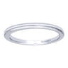 14K White Gold Matching Wedding Band